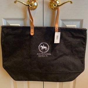 NWT Murval Large Burlap Tote Bag